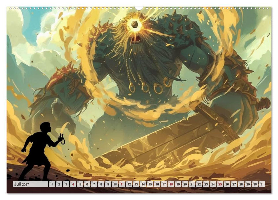 David gegen Goliath – Mut besiegt Stärke (CALVENDO Premium Wandkalender 2027)