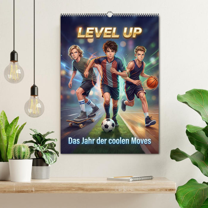 Level Up - Das Jahr der coolen Moves (CALVENDO Wandkalender 2027)