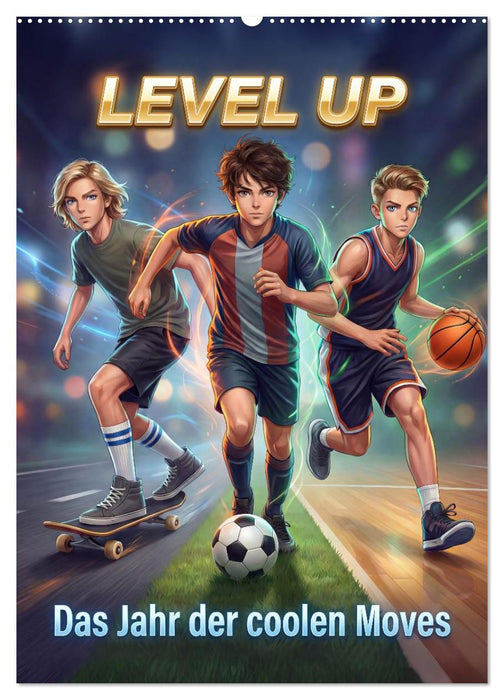 Level Up - Das Jahr der coolen Moves (CALVENDO Wandkalender 2027)