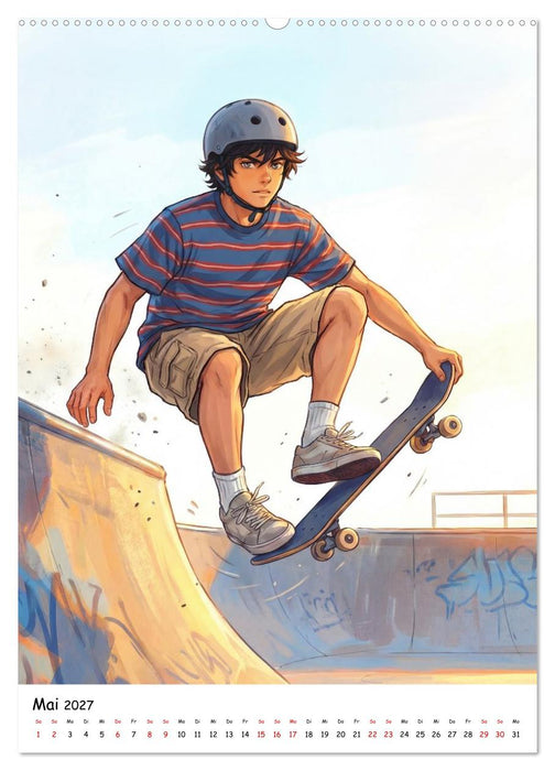 Level Up - Das Jahr der coolen Moves (CALVENDO Wandkalender 2027)