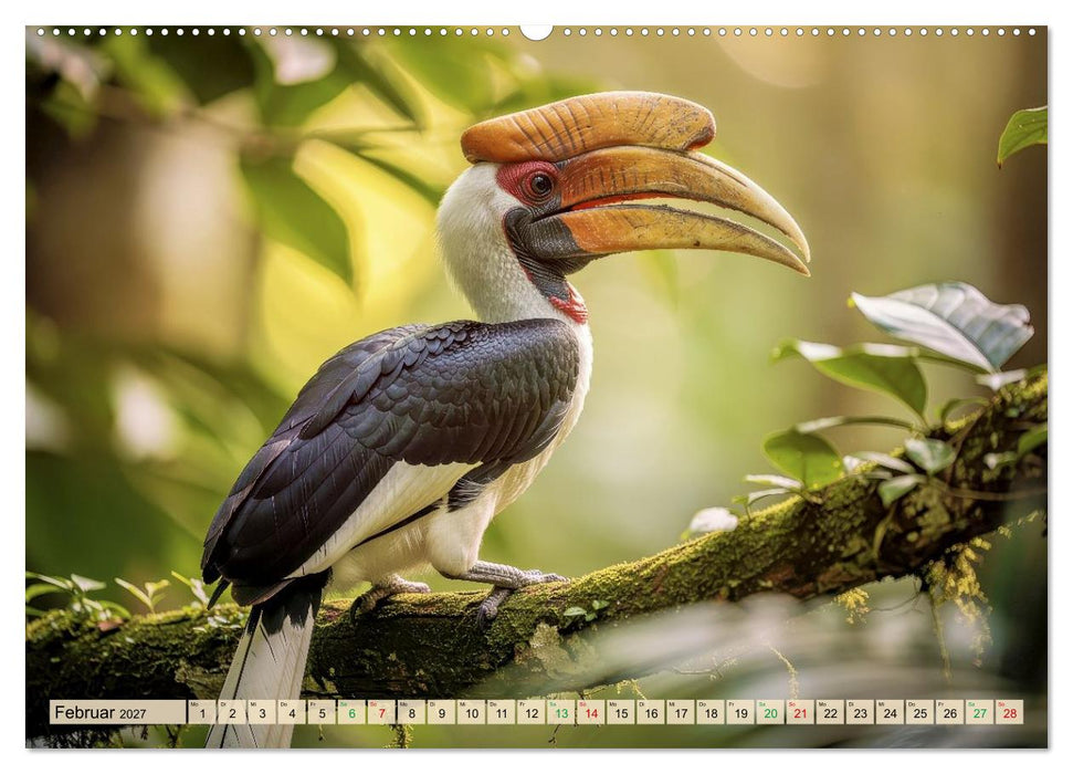 Nashornvögel (CALVENDO Premium Wandkalender 2027)