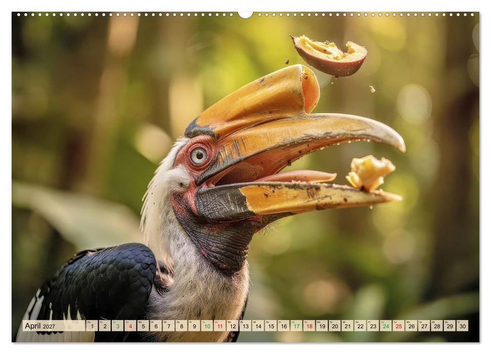 Nashornvögel (CALVENDO Premium Wandkalender 2027)