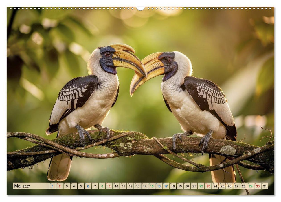 Nashornvögel (CALVENDO Premium Wandkalender 2027)