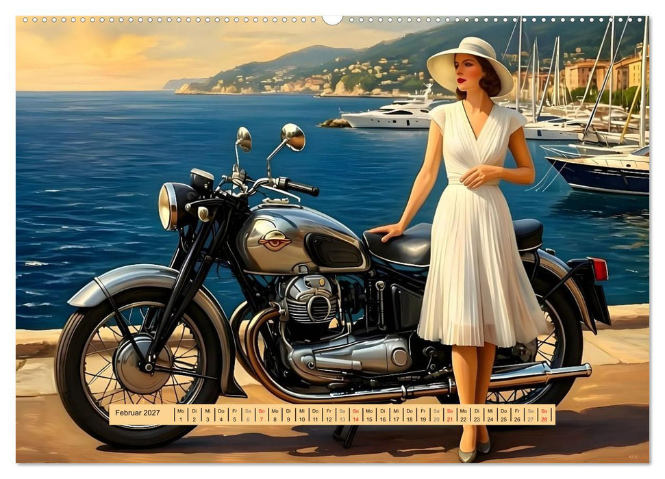 Lack und Leinwand – Motorräder (CALVENDO Premium Wandkalender 2027)