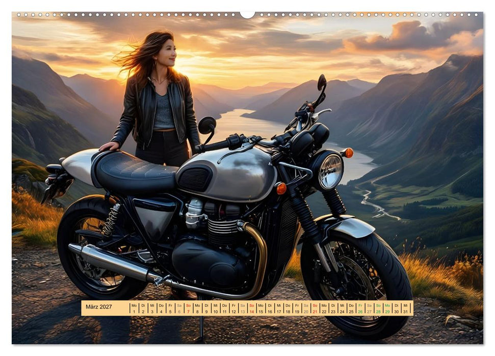 Lack und Leinwand – Motorräder (CALVENDO Premium Wandkalender 2027)