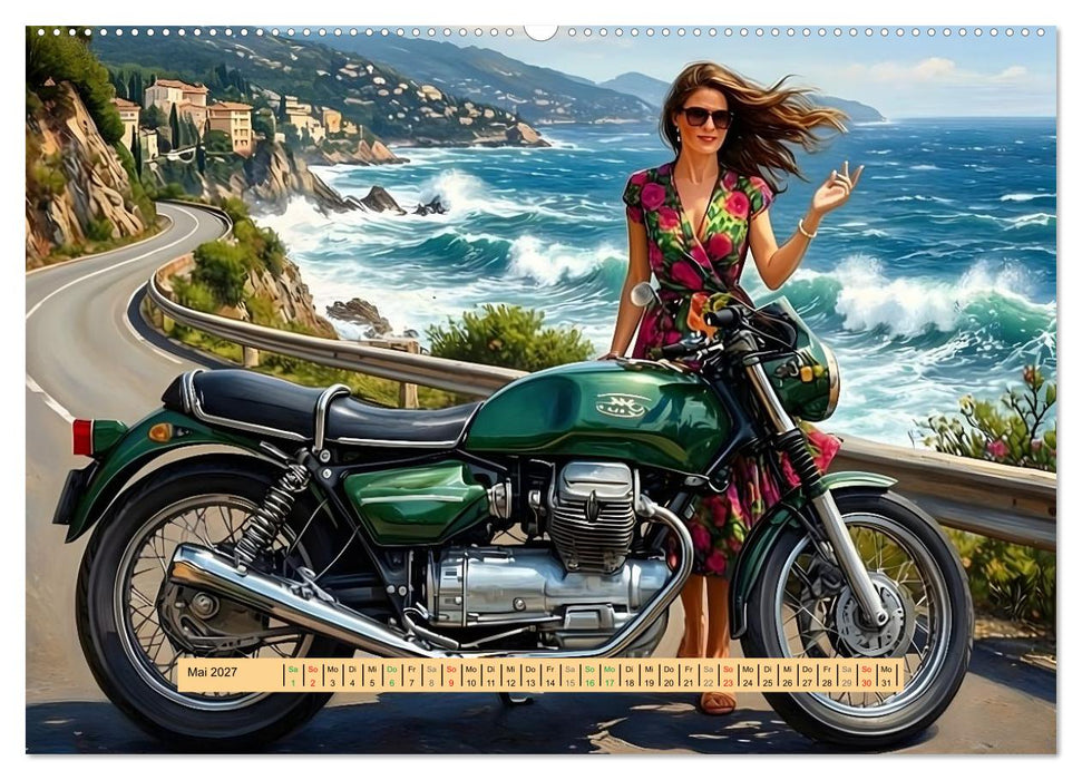Lack und Leinwand – Motorräder (CALVENDO Premium Wandkalender 2027)
