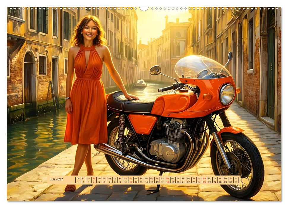 Lack und Leinwand – Motorräder (CALVENDO Premium Wandkalender 2027)