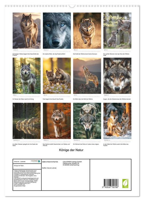 Könige der Natur (CALVENDO Premium Wandkalender 2027)