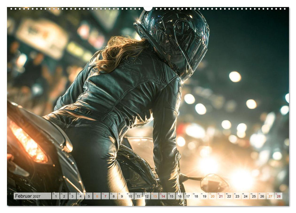 Schnelle Bikes und Starke Frauen (CALVENDO Wandkalender 2027)