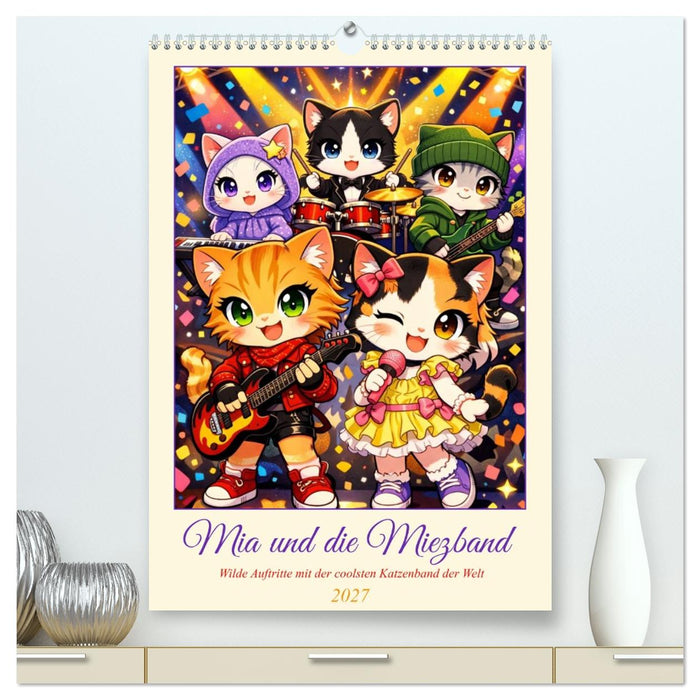 Mia und die Miezband (CALVENDO Premium Wandkalender 2027)