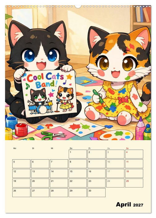 Mia und die Miezband (CALVENDO Premium Wandkalender 2027)