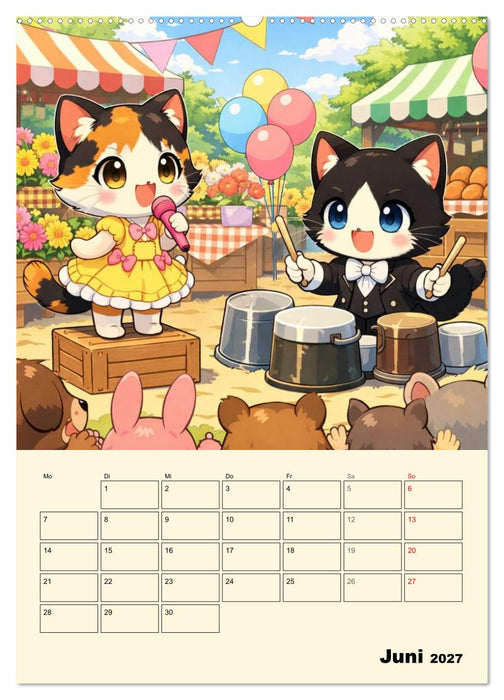 Mia und die Miezband (CALVENDO Premium Wandkalender 2027)