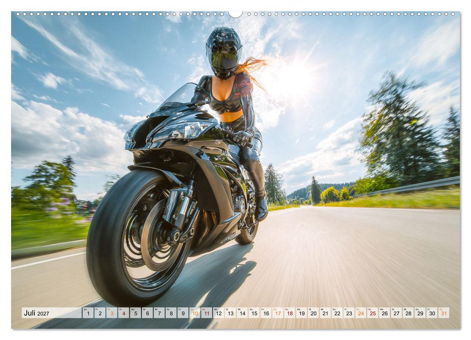 Schnelle Bikes und Starke Frauen (CALVENDO Premium Wandkalender 2027)