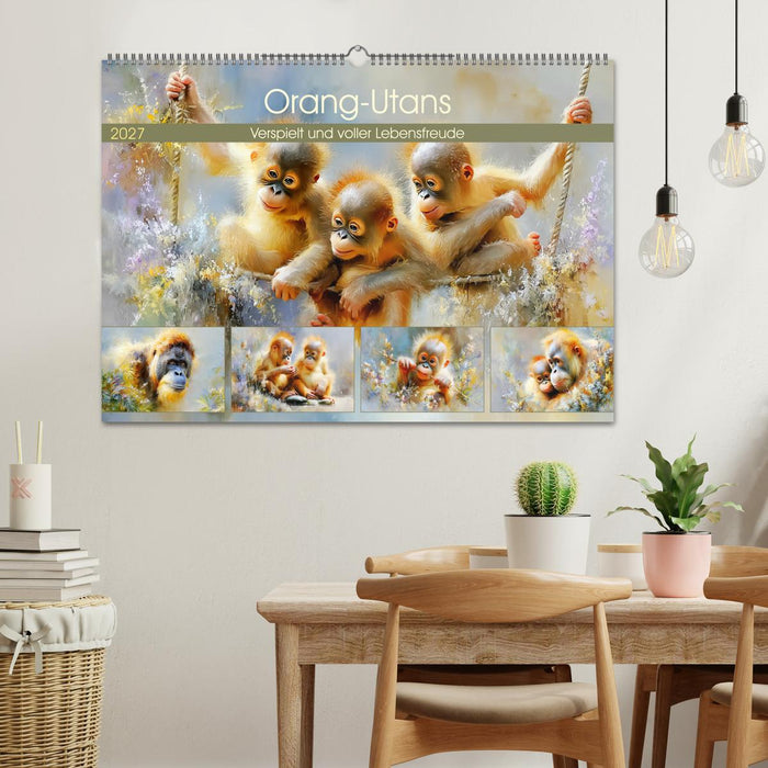 Orang-Utans. Verspielt und voller Lebensfreude (CALVENDO Wandkalender 2027)