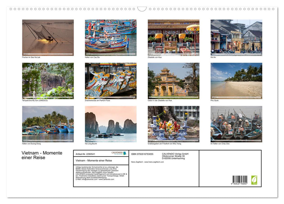 Vietnam - Momente einer Reise (CALVENDO Wandkalender 2027)