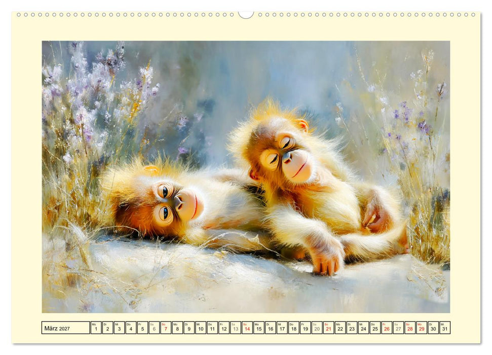 Orang-Utans. Verspielt und voller Lebensfreude (CALVENDO Premium Wandkalender 2027)