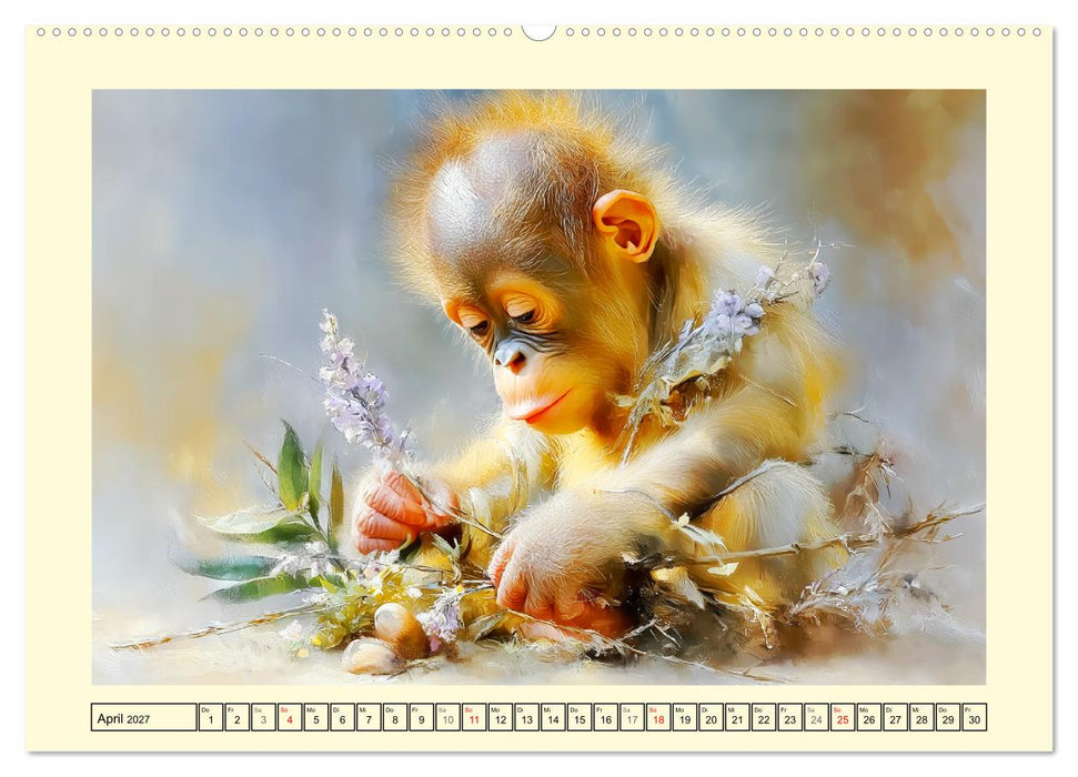 Orang-Utans. Verspielt und voller Lebensfreude (CALVENDO Premium Wandkalender 2027)