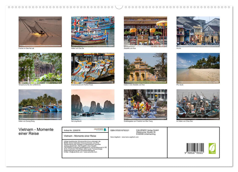 Vietnam - Momente einer Reise (CALVENDO Premium Wandkalender 2027)