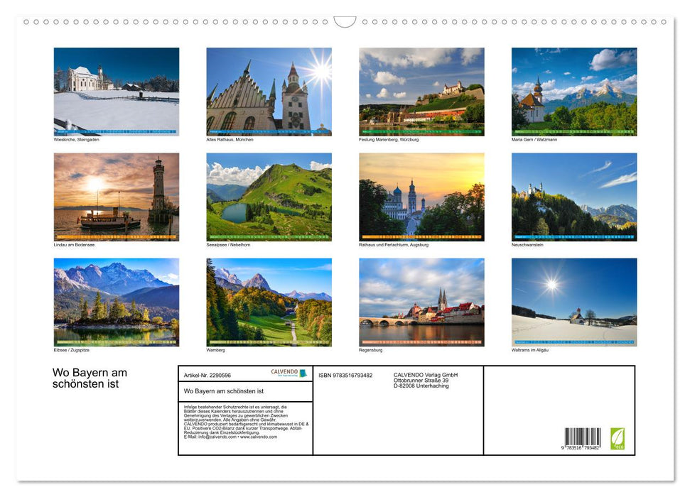 Wo Bayern am schönsten ist (CALVENDO Wandkalender 2027)