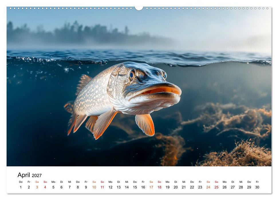 Hecht - Jäger der Tiefe (CALVENDO Wandkalender 2027)