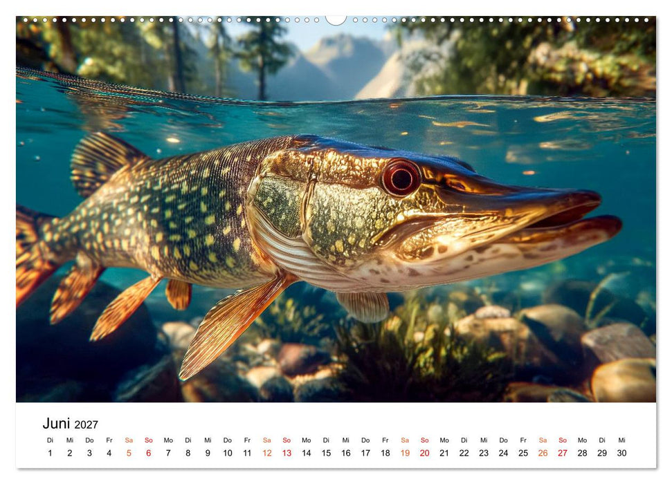 Hecht - Jäger der Tiefe (CALVENDO Wandkalender 2027)