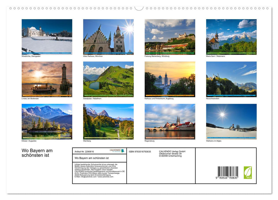 Wo Bayern am schönsten ist (CALVENDO Premium Wandkalender 2027)