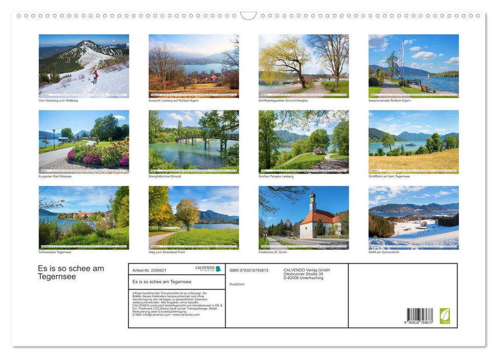 Es is so schee am Tegernsee (CALVENDO Wandkalender 2027)