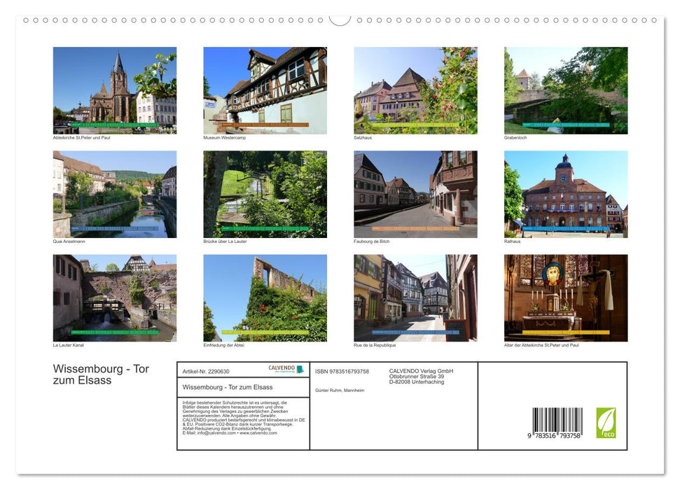 Wissembourg - Tor zum Elsass (CALVENDO Premium Wandkalender 2027)