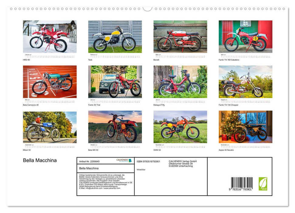 Bella Macchina (CALVENDO Premium Wandkalender 2027)
