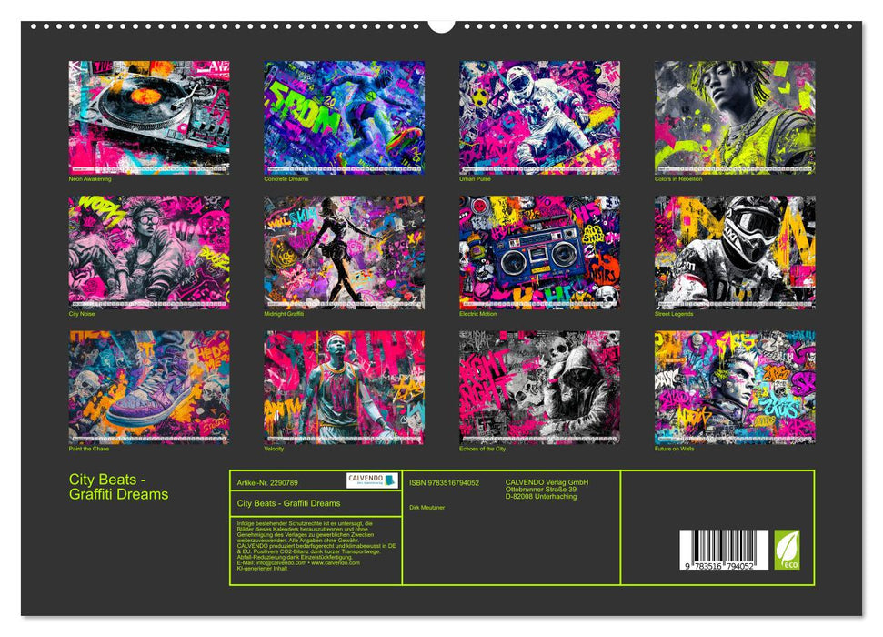 City Beats - Graffiti Dreams (CALVENDO Premium Wandkalender 2027)