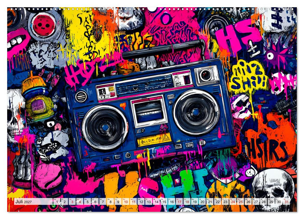 City Beats - Graffiti Dreams (CALVENDO Premium Wandkalender 2027)