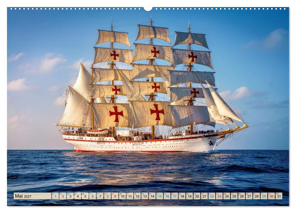 Segelschulschiffe - Weltweit (CALVENDO Wandkalender 2027)