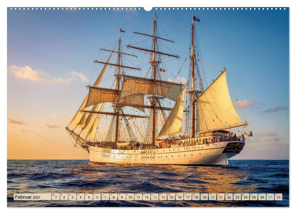 Segelschulschiffe - Weltweit (CALVENDO Premium Wandkalender 2027)