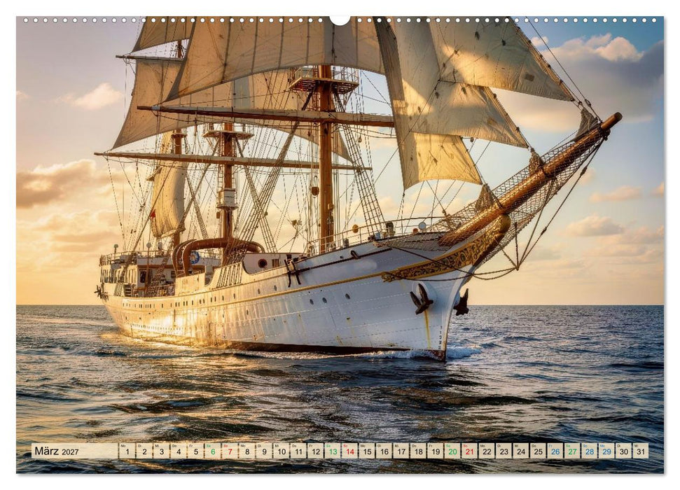 Segelschulschiffe - Weltweit (CALVENDO Premium Wandkalender 2027)