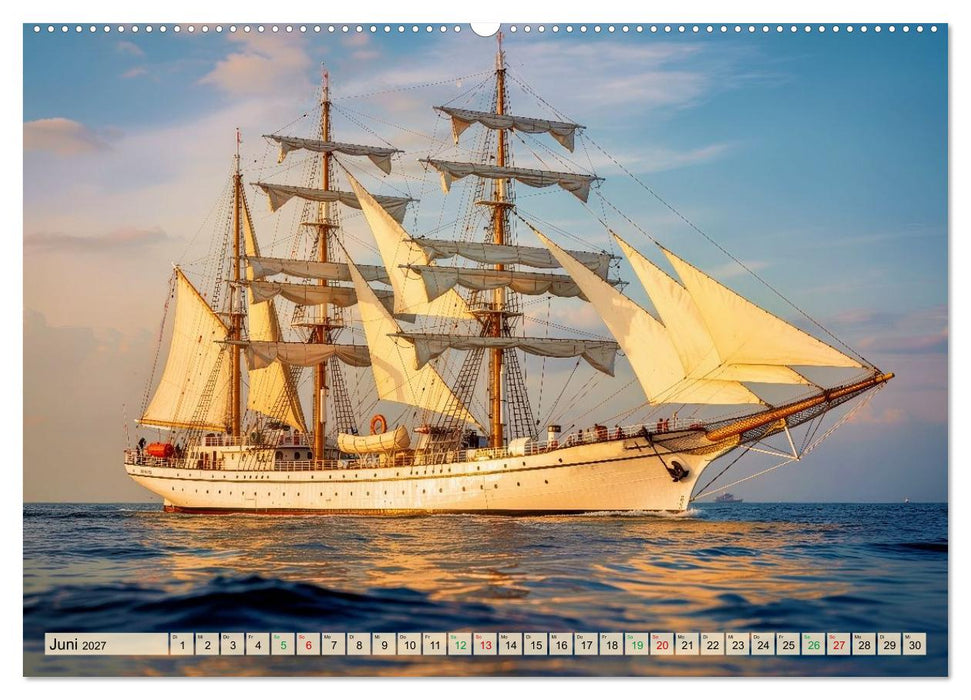 Segelschulschiffe - Weltweit (CALVENDO Premium Wandkalender 2027)