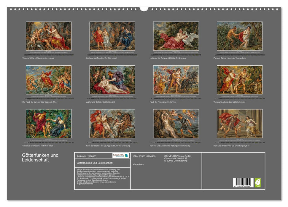 Götterfunken und Leidenschaft (CALVENDO Wandkalender 2027)