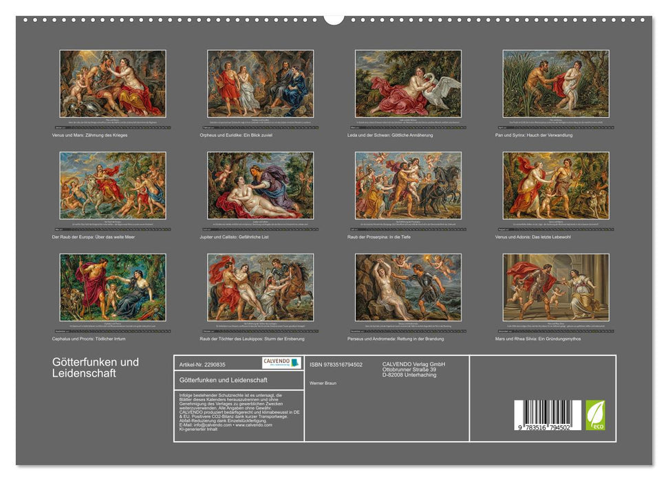 Götterfunken und Leidenschaft (CALVENDO Premium Wandkalender 2027)