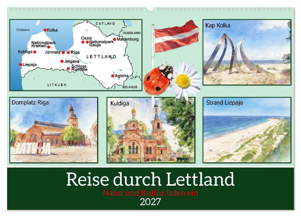 Reise durch Lettland (CALVENDO Wandkalender 2027)