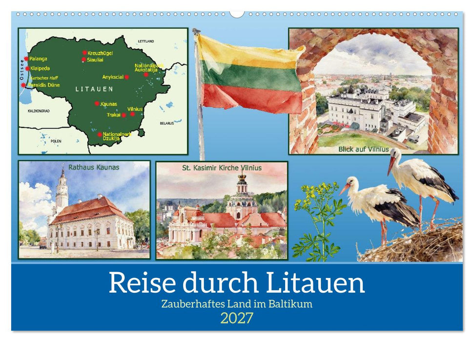 Reise durch Litauen (CALVENDO Wandkalender 2027)