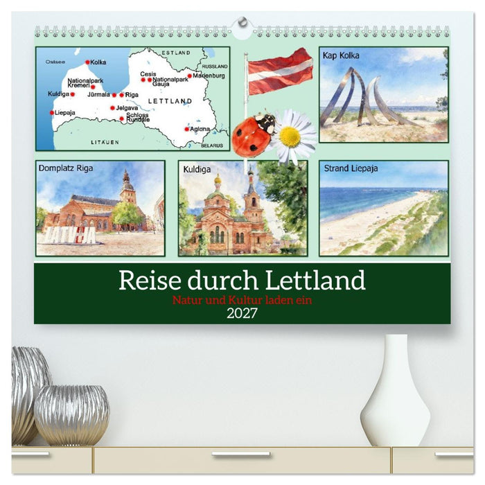 Reise durch Lettland (CALVENDO Premium Wandkalender 2027)