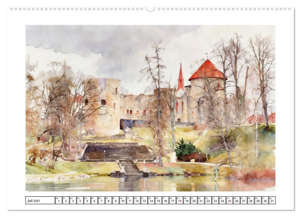 Reise durch Lettland (CALVENDO Premium Wandkalender 2027)