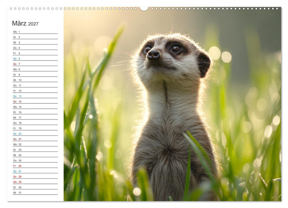 Die Welt der Erdmännchen (CALVENDO Wandkalender 2027)