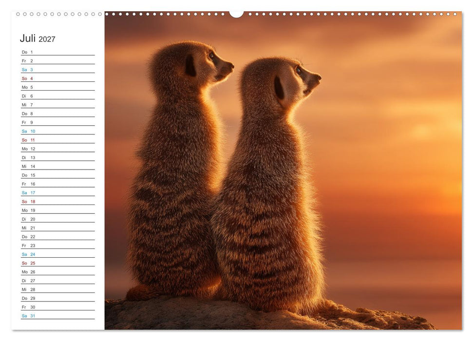 Die Welt der Erdmännchen (CALVENDO Premium Wandkalender 2027)
