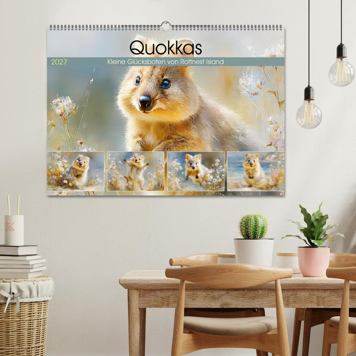 Quokkas. Kleine Glücksboten von Rottnest Island (CALVENDO Wandkalender 2027)