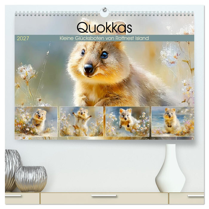 Quokkas. Kleine Glücksboten von Rottnest Island (CALVENDO Premium Wandkalender 2027)