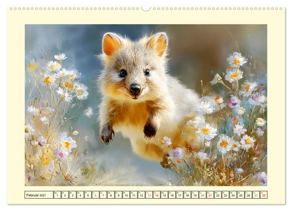 Quokkas. Kleine Glücksboten von Rottnest Island (CALVENDO Premium Wandkalender 2027)