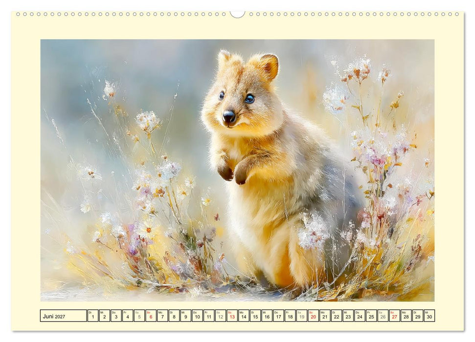 Quokkas. Kleine Glücksboten von Rottnest Island (CALVENDO Premium Wandkalender 2027)