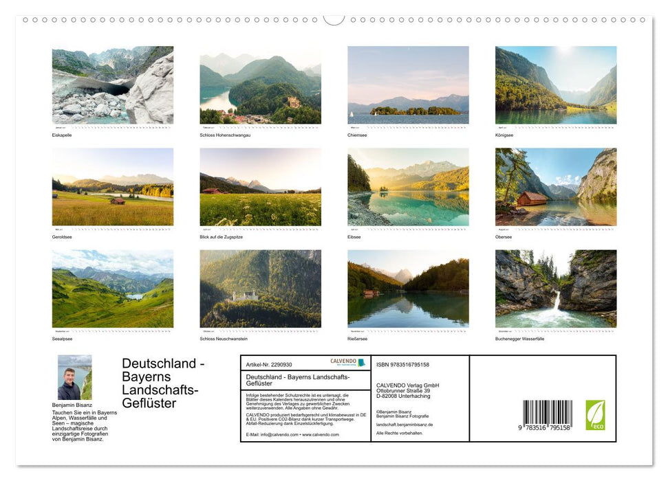 Deutschland - Bayerns Landschafts-Geflüster (CALVENDO Premium Wandkalender 2027)
