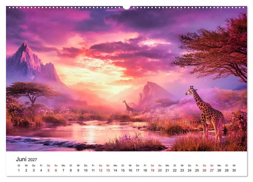 Sanfte Riesen - Giraffen in ihrer Welt (CALVENDO Wandkalender 2027)