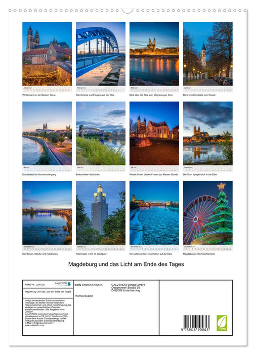 Magdeburg und das Licht am Ende des Tages (CALVENDO Premium Wandkalender 2027)